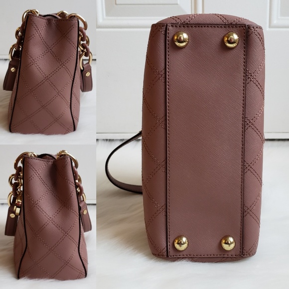 Michael Kors Cynthia Quilted Leather Satchel - Picture 7 of 8